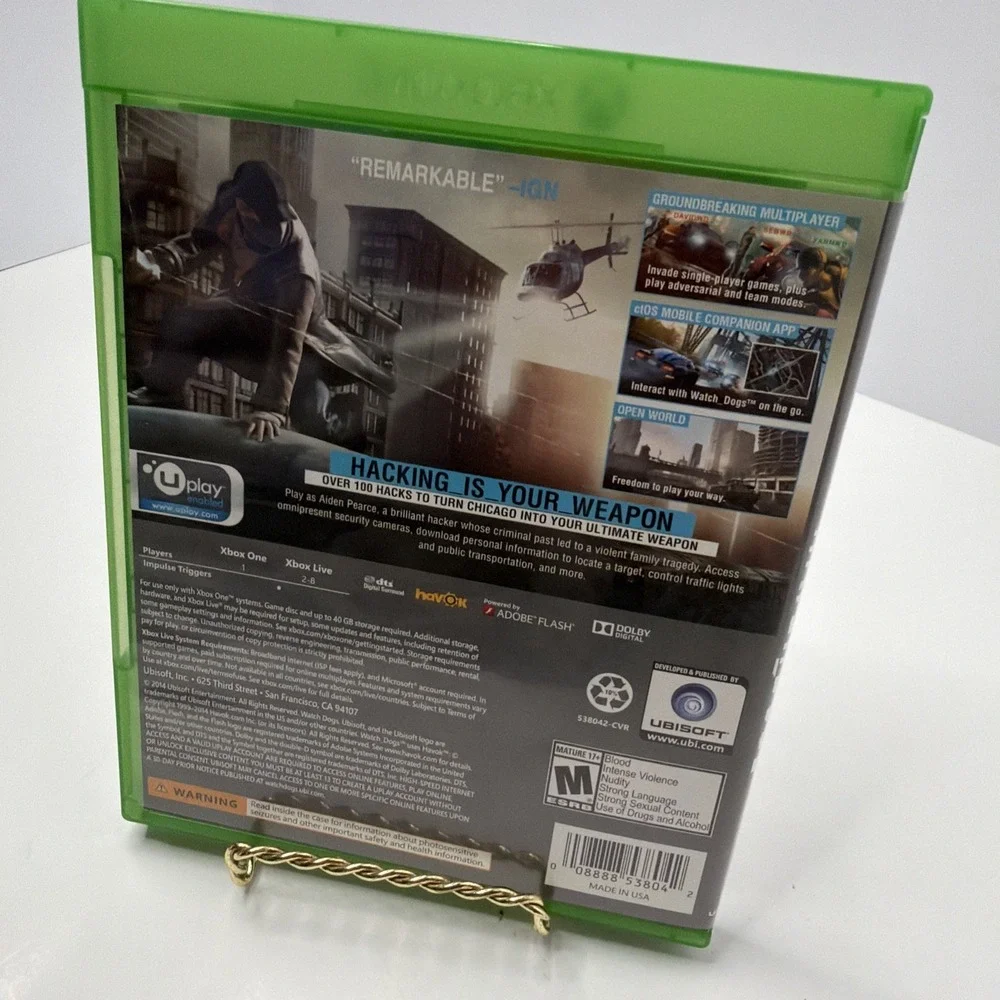 Watch Dogs For Xbox One Preowned